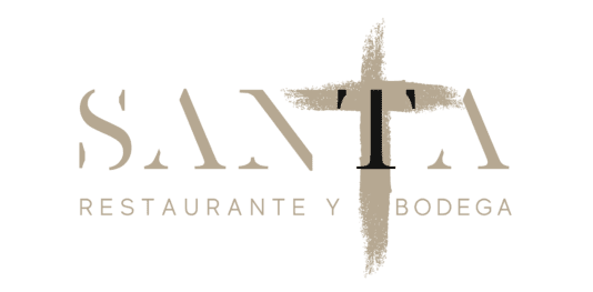 SANTA LOGO DORADO Y NEGRO LA PALMA DE MALLORCA RESTAURANTE